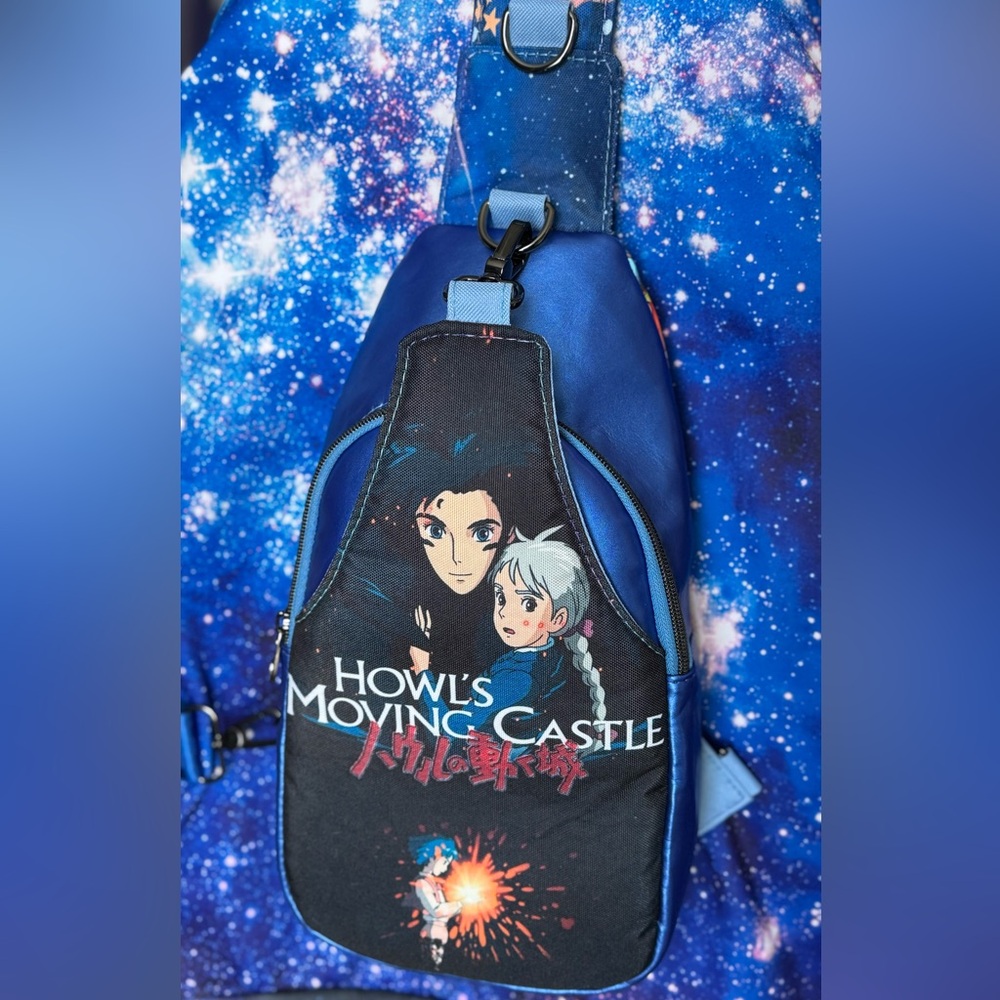 Howls moving castle handmade sling bag